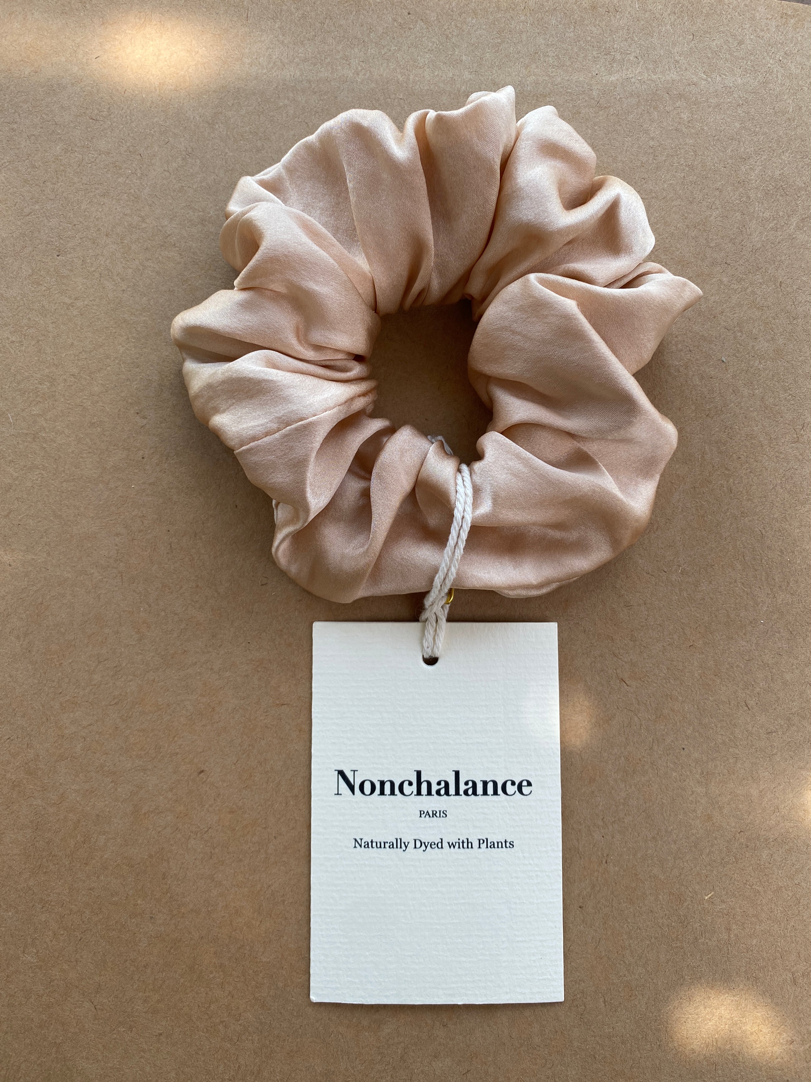 Quartz Rose Scrunchie in Pure Mulberry Silk