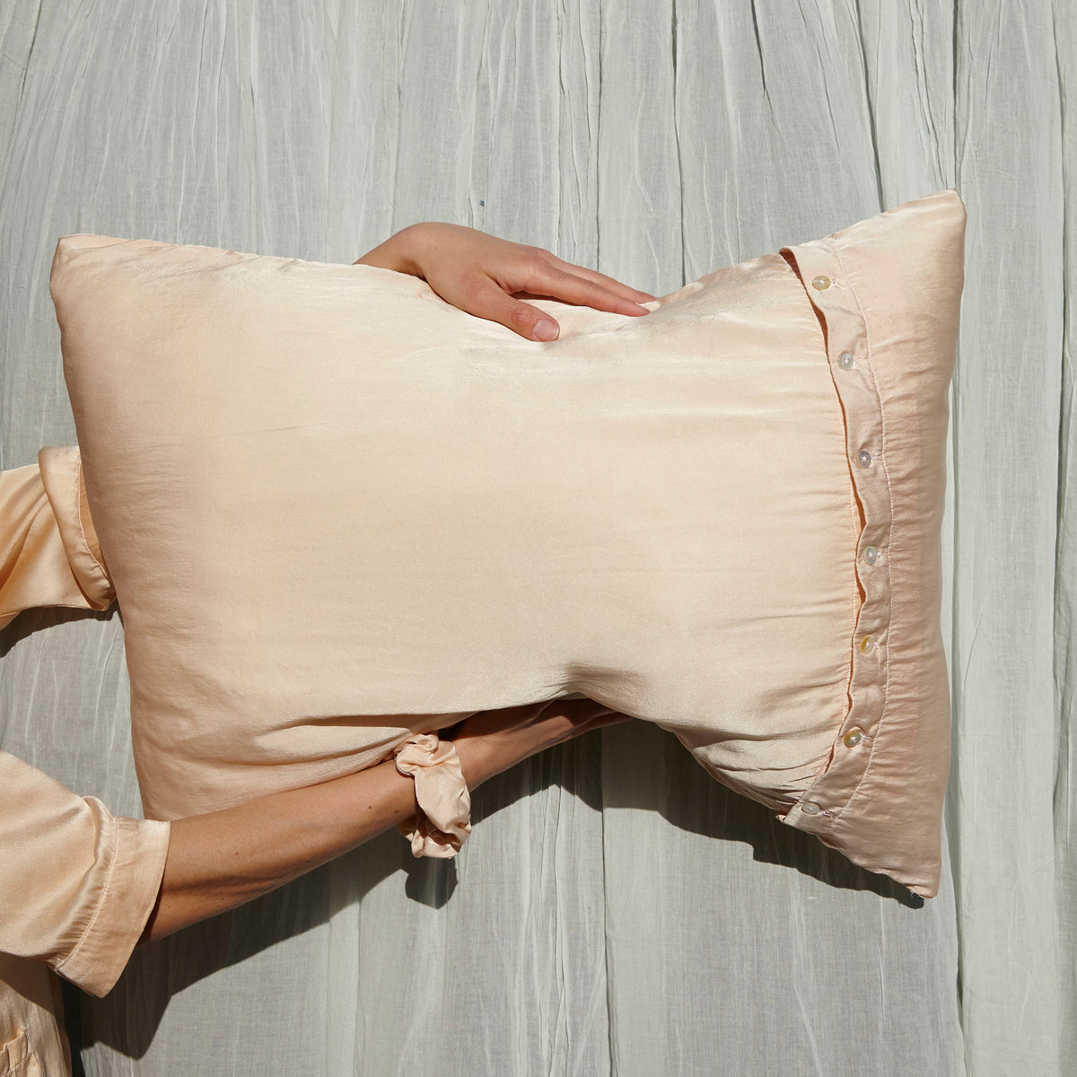 Opal Rose Pillowcase in Pure Mulberry Silk