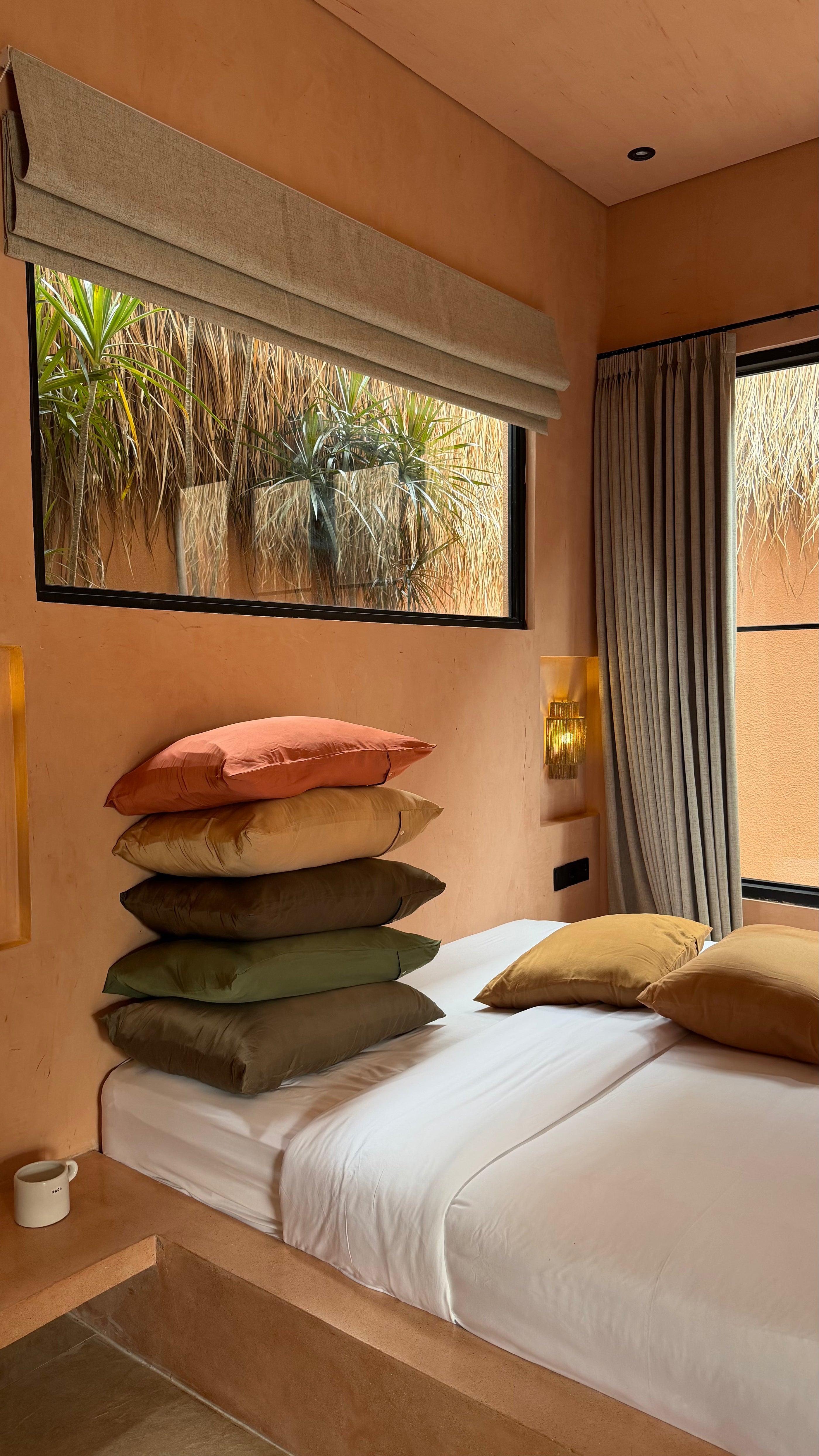 100% Mulberry Silk naturally dyed by hand with plants and minerals in Bali.