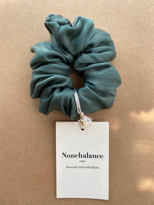 Silk Scrunchie Emerald green