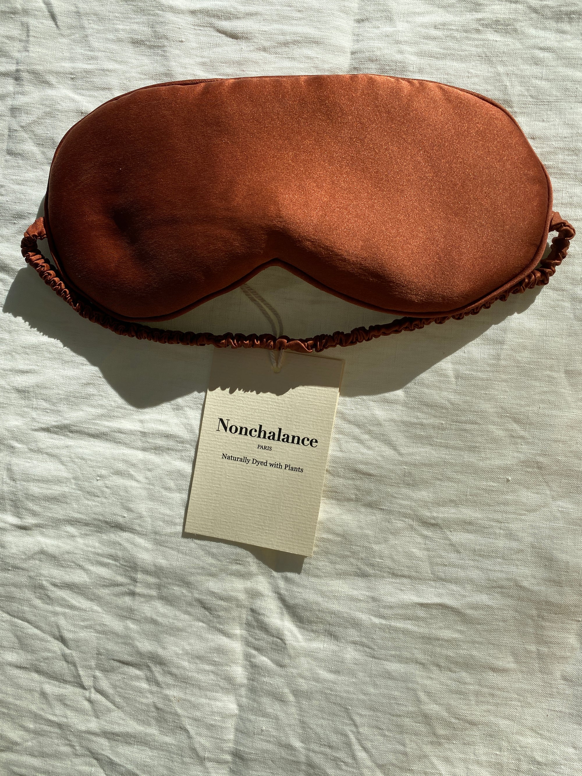 Sleep Mask Saffron in Pure Mulberry Silk