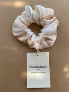 Tie and dye Old Rose Scrunchie in Pure Mulberry Silk