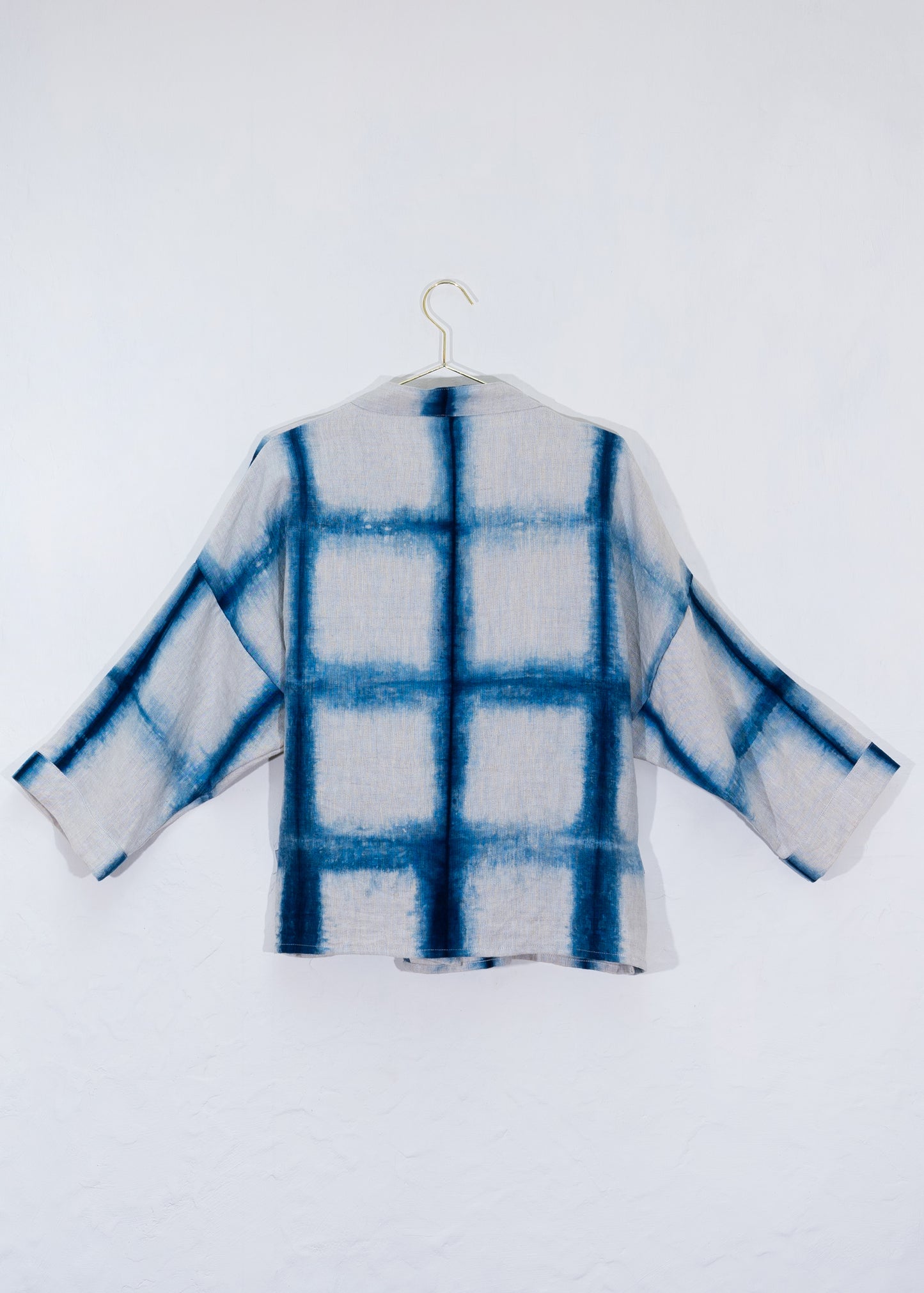 Linen Shibori Mini Kimono