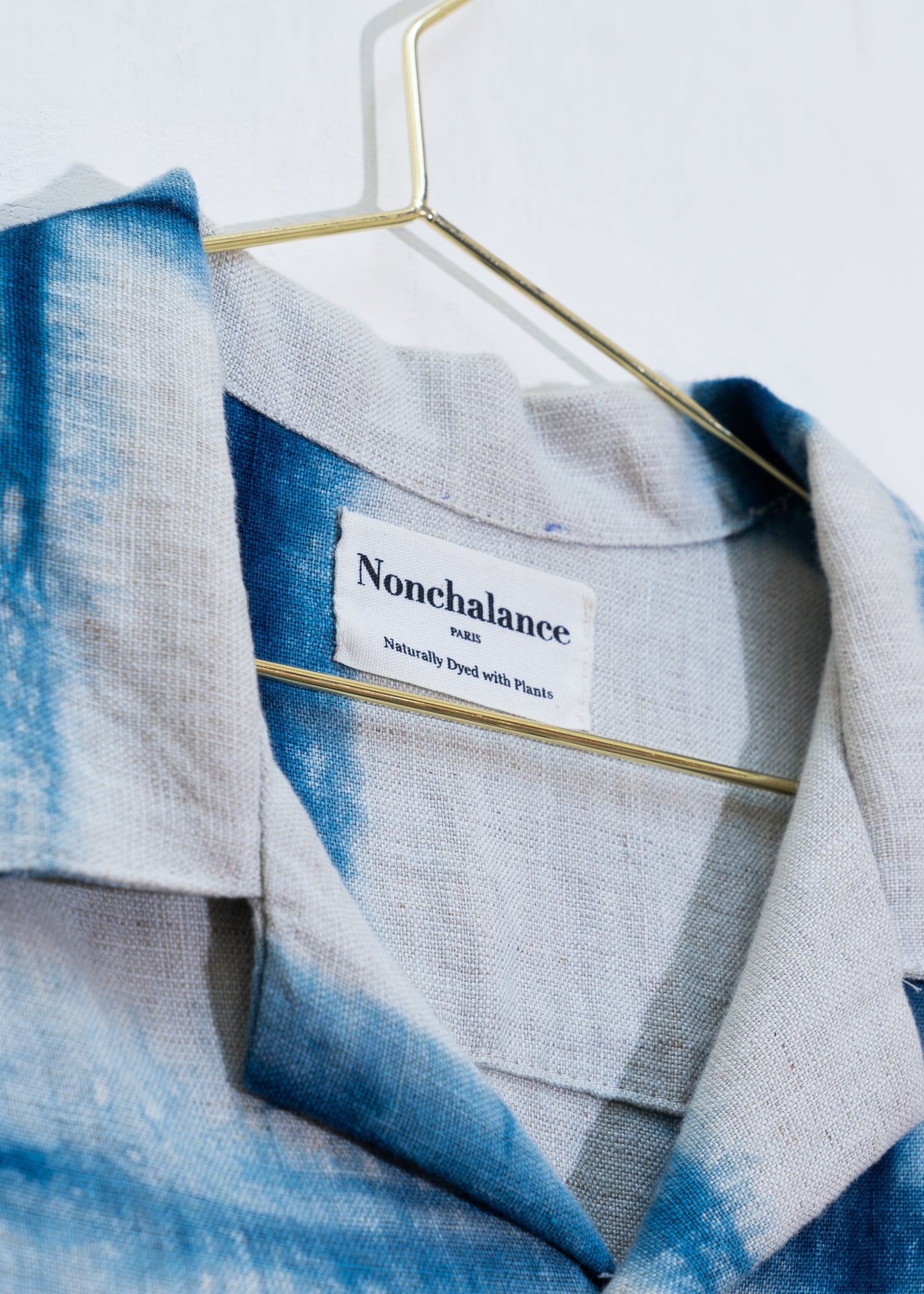 Linen Shibori Men Shirt