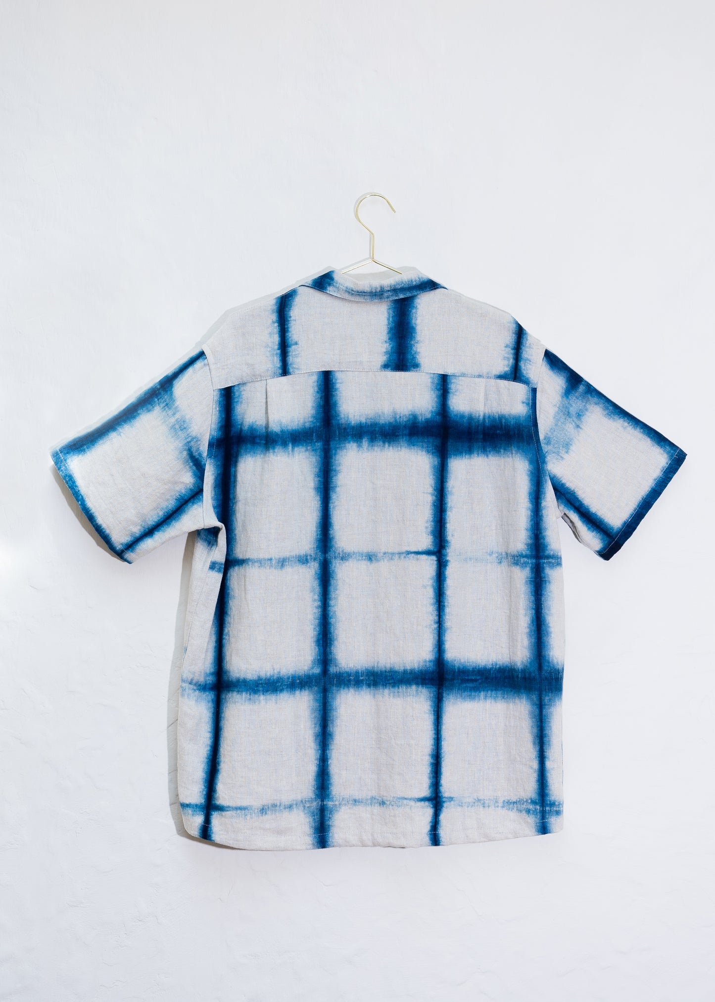 Linen Shibori Men Shirt