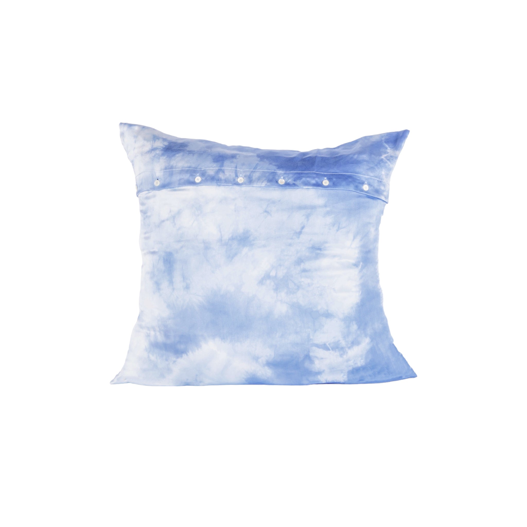 Indigo Tie & Dye Pillowcase in Pure Mulberry Silk