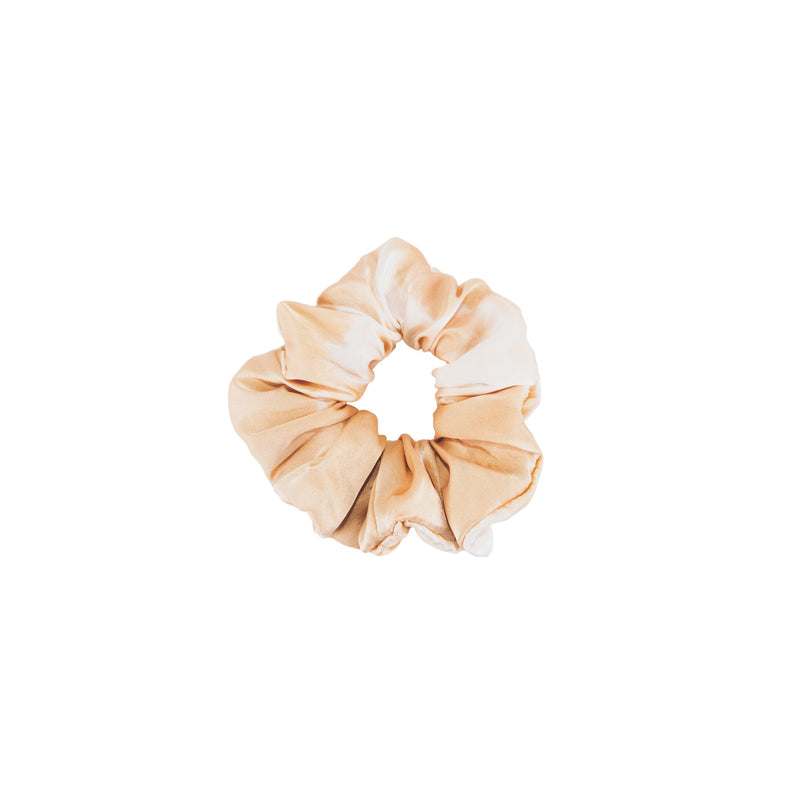 Tie and dye Old Rose Scrunchie in Pure Mulberry Silk