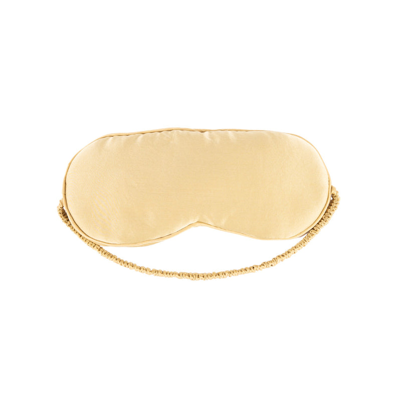 Sleep Mask Gold in Pure Mulberry Silk