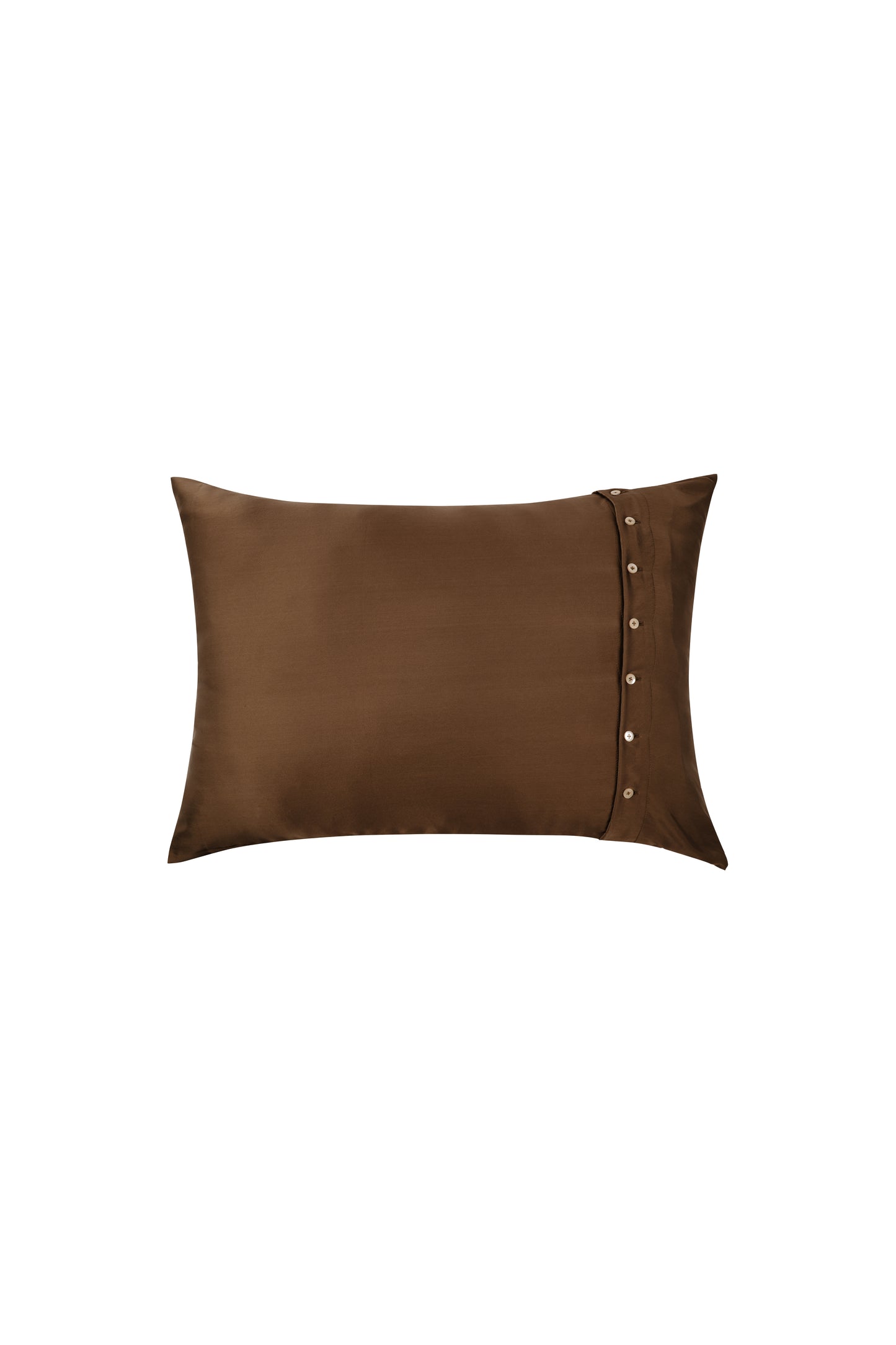 Chaga Brown Silk Pillowcase
