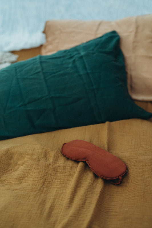 Silk Eye Mask Saffron