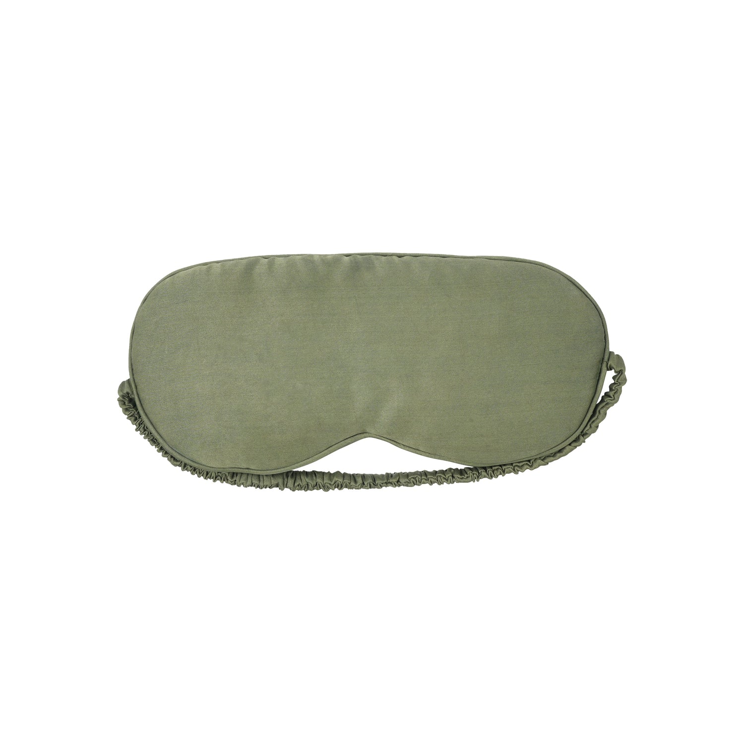 Plant-dyed mulberry silk sleep mask in Bark color, handmade in Bali