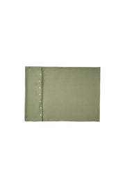 Plant-dyed mulberry silk pillowcase in Bark color, handmade in Bali