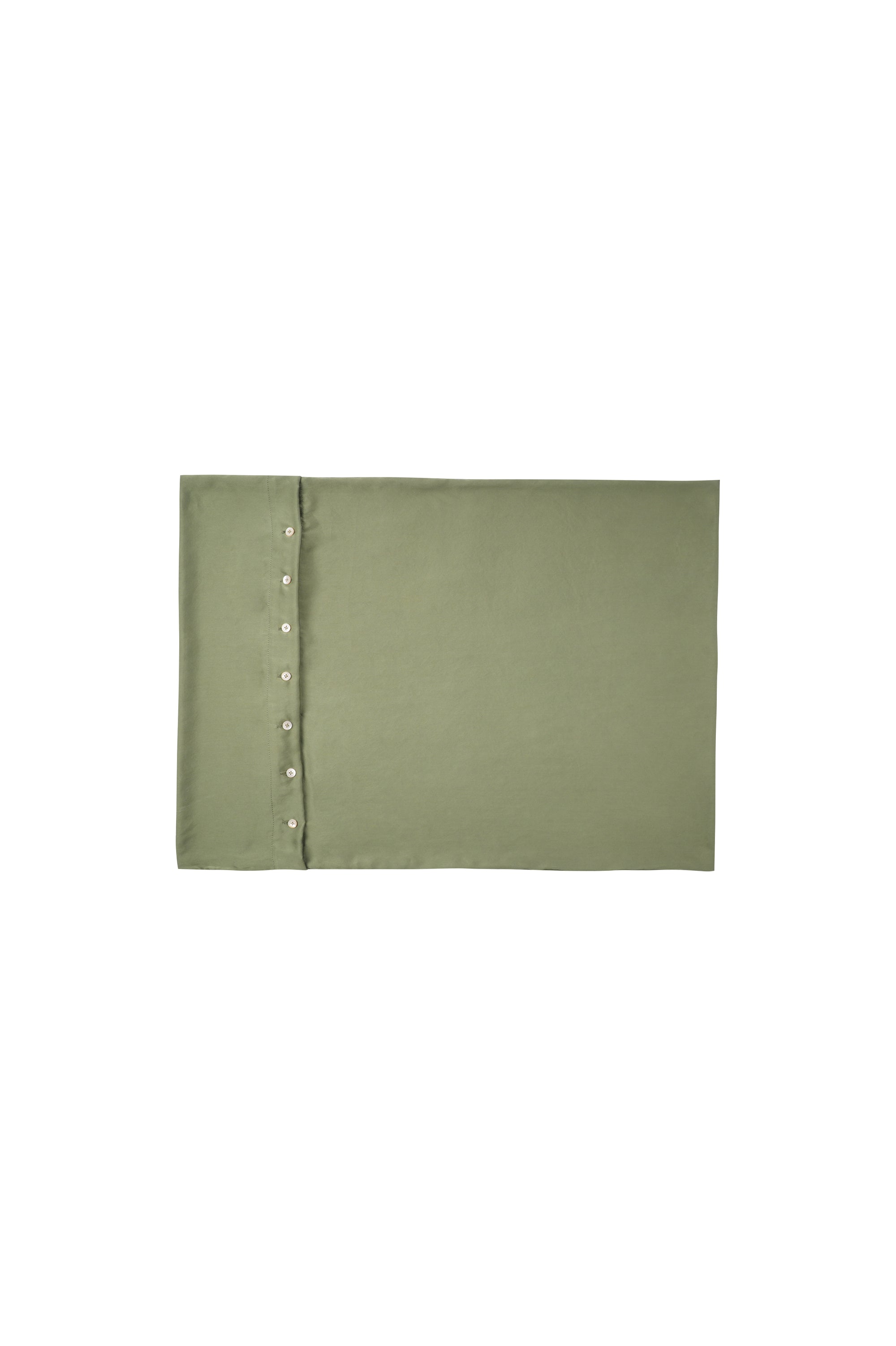 Plant-dyed mulberry silk pillowcase in Bark color, handmade in Bali