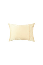 Plant-dyed mulberry silk pillowcase in Vanilla color, handmade in Bali