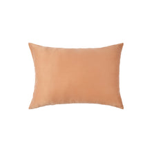 Plant-dyed mulberry silk pillowcase in Clay color, handmade in Bali