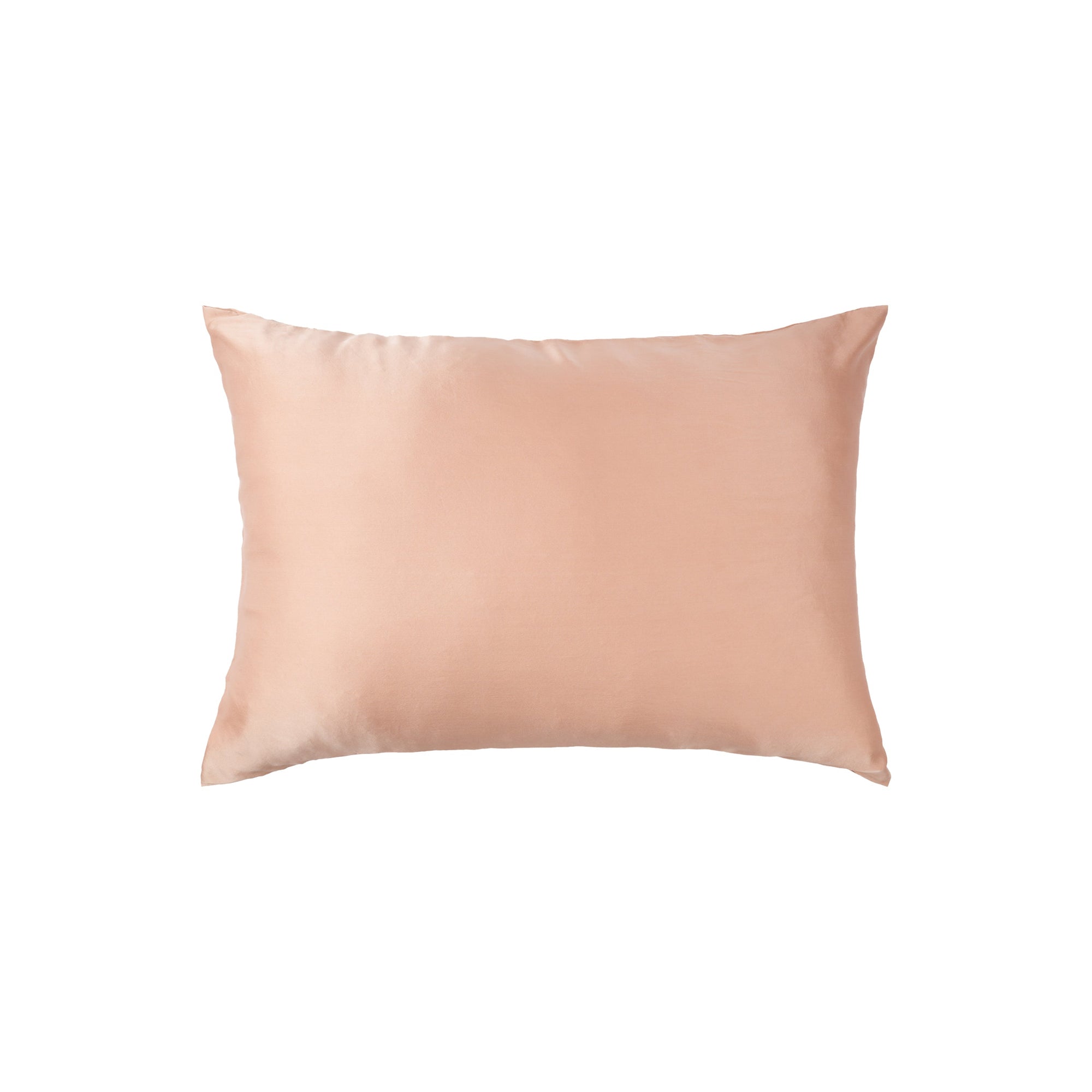 Plant-dyed Mulberry Silk Pillowcase in Orchid color, handmade in Bali
