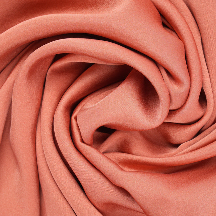 Plant-dyed mulberry silk pillow case in Saffron color, handmade in Bali