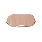 Plant-dyed mulberry silk sleep mask in Orchid color, handmade in Bali